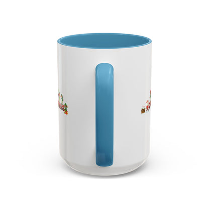 Accent Coffee Mug - Christmas with santa claus and friends - [[{"value":"Wonderwear Kid"}]]