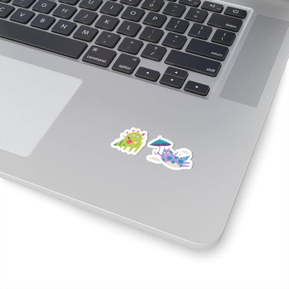 Kiss-Cut Vinyl Decals - Monsters playing Printify