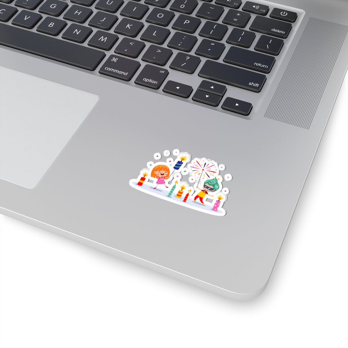 Kiss-Cut Stickers - Super kiddo lighting fireworks - [[{"value":"Wonderwear Kid"}]]