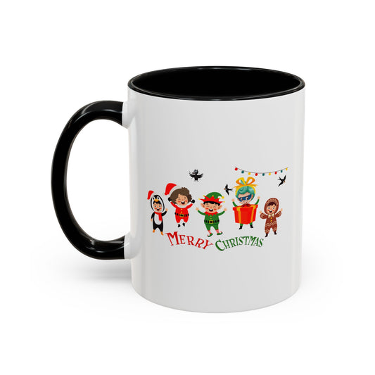 Accent Coffee Mug - Merry christmas by super kiddo and friends