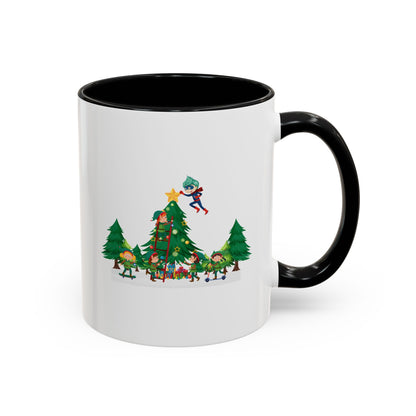 Accent Coffee Mug - Super kiddo putting the stars - [[{"value":"Wonderwear Kid"}]]