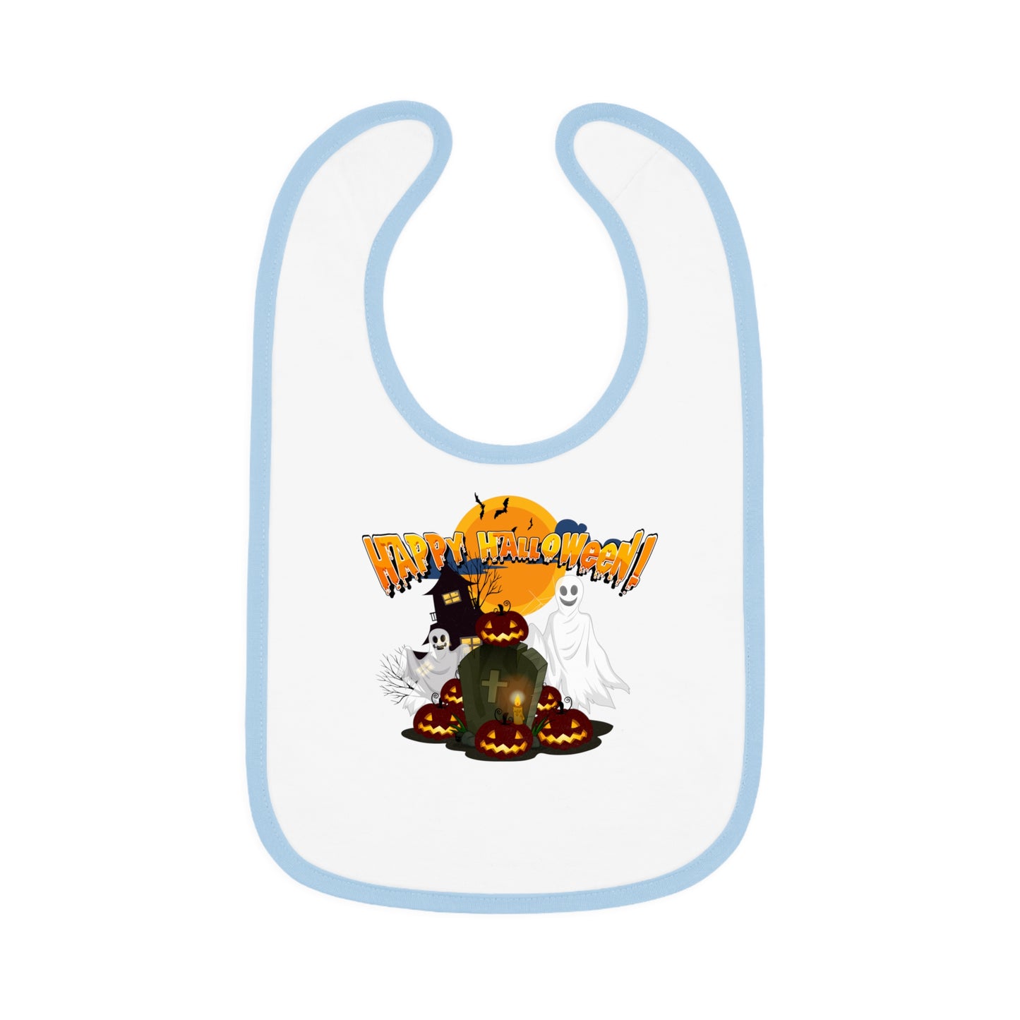Baby Bib - Happy holloween - cemetery