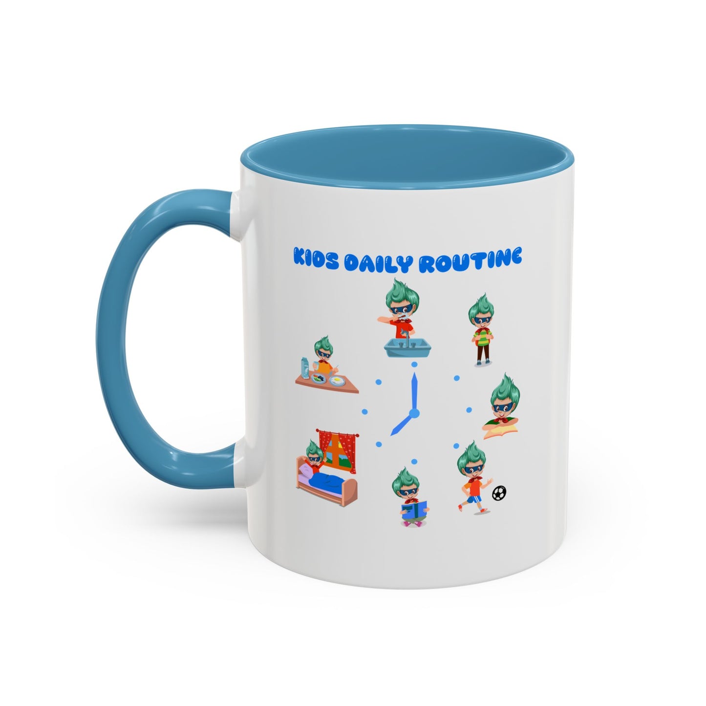 Accent Coffee Mug - Super kiddo daily routine