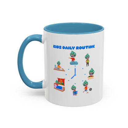 Accent Coffee Mug - Super kiddo daily routine - [[{"value":"Wonderwear Kid"}]]