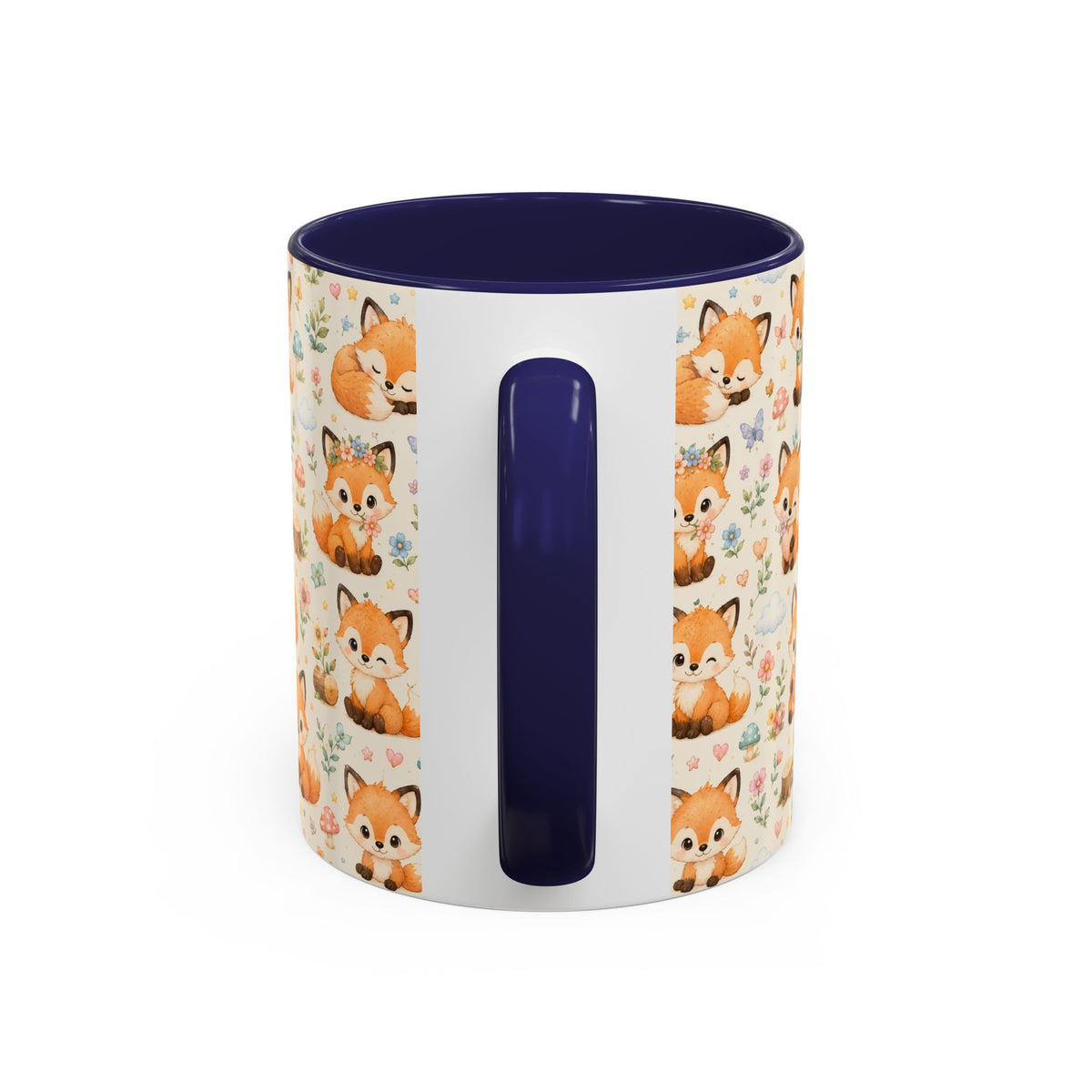 Accent Coffee Mug  (11/15 oz) - Baby foxes