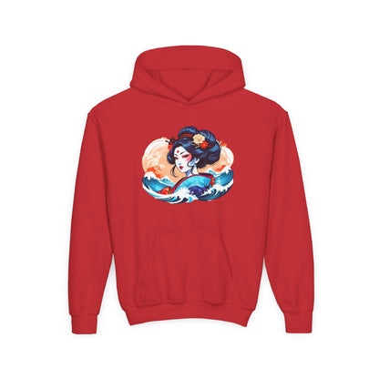 Kids Japanese Beauty Hoodie Printify