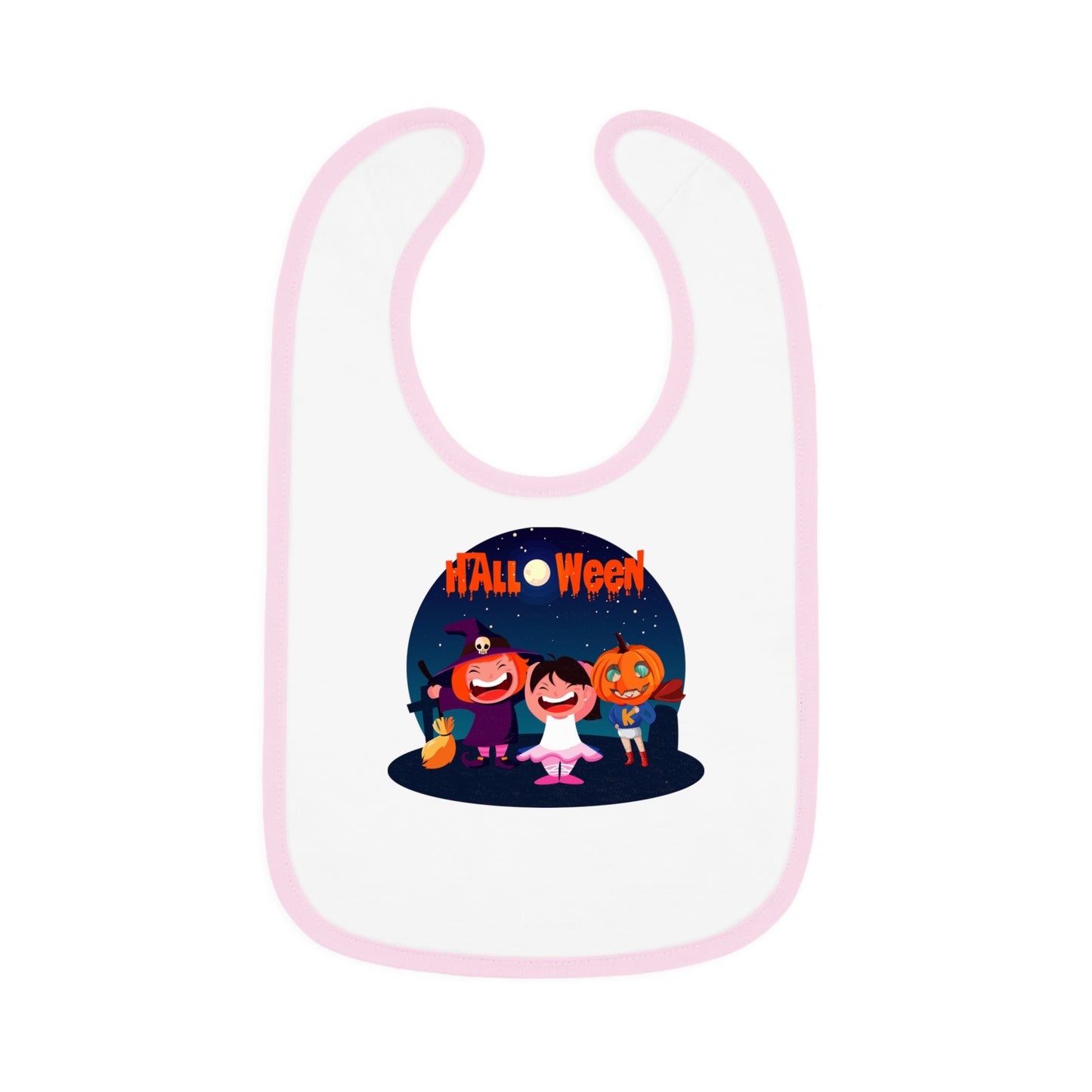 Baby Bib - Super kiddo wearing pumpkin