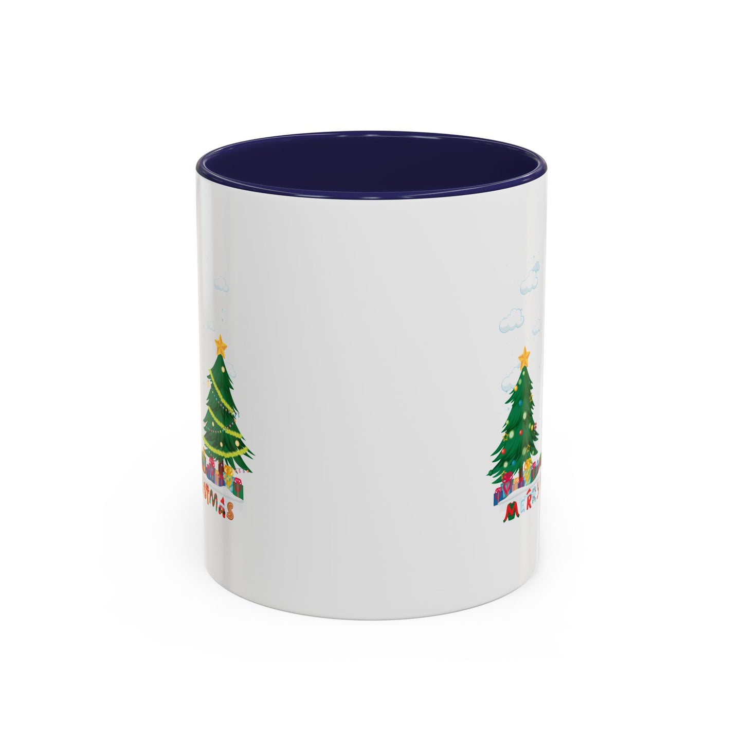Accent Coffee Mug - Christmas and snowing