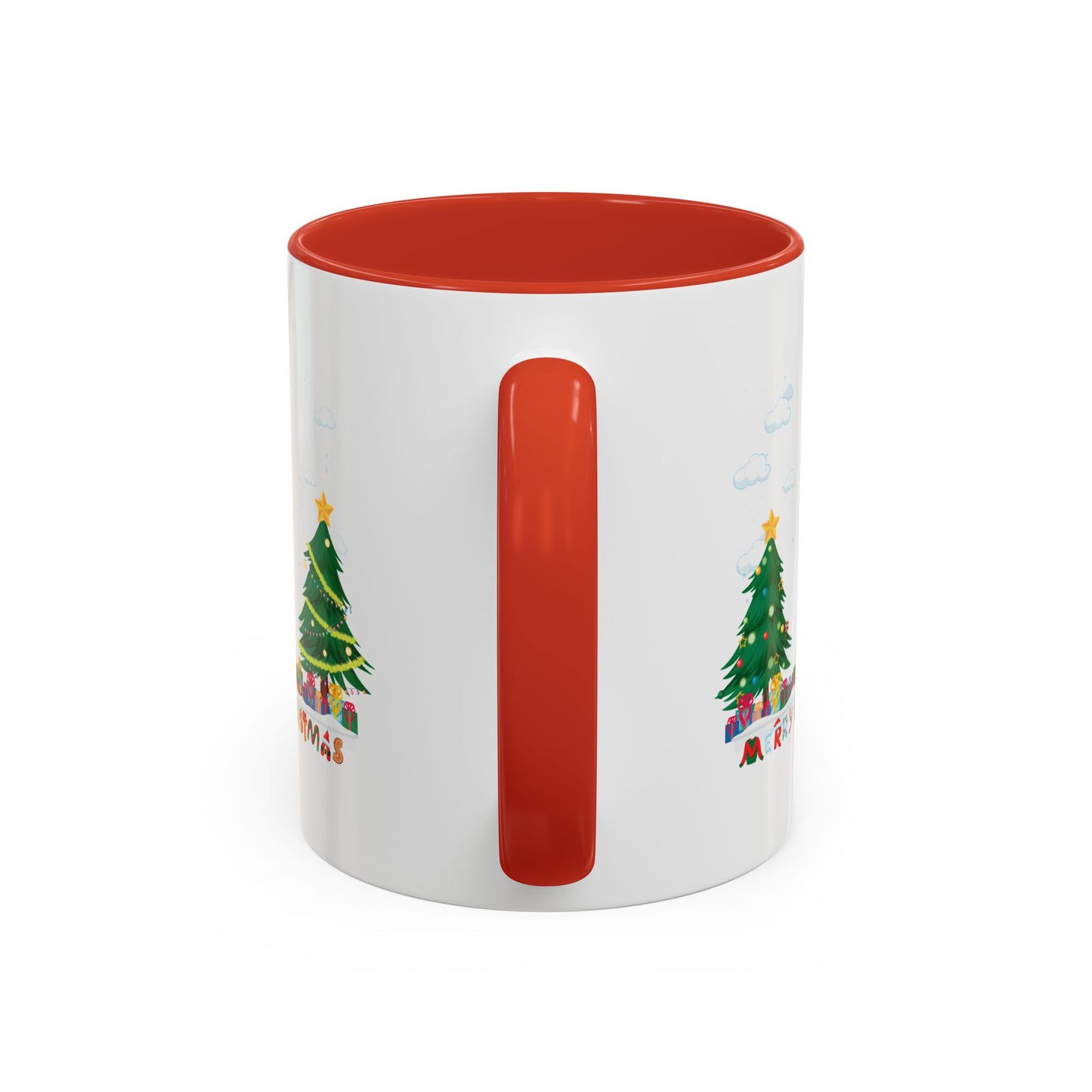 Accent Coffee Mug - Christmas and snowing