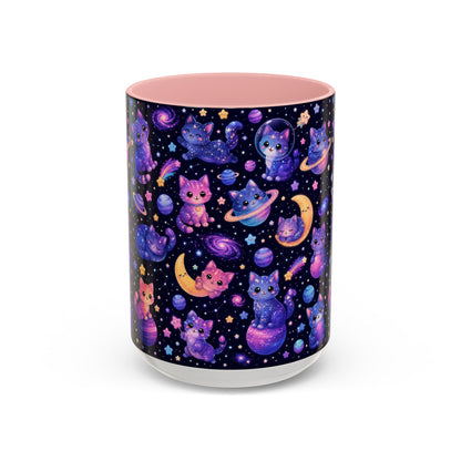 Accent Coffee Mug (11/15 oz) - Galaxy cats