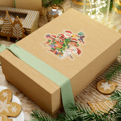 Kiss-Cut Stickers - Super kiddo making christmas tree - [[{"value":"Wonderwear Kid"}]]