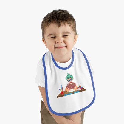 Baby Bib - Super kiddo studying - [[{"value":"Wonderwear Kid"}]]