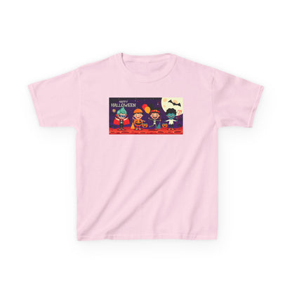 Kids Heavy Cotton™ Tee - Super kiddo with friends on holloween - [[{"value":"Wonderwear Kid"}]]