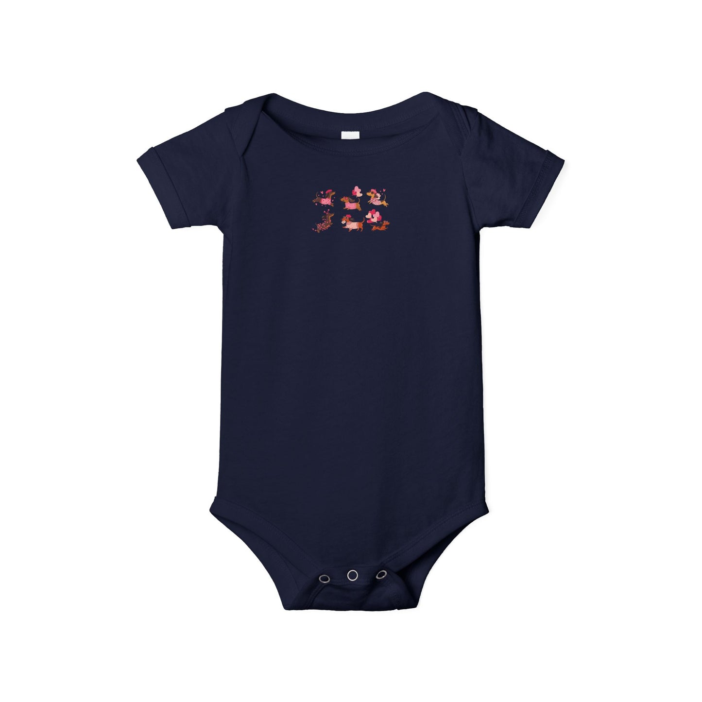 Infant Jersey One Piece - Valentines - Dachshund - [[{"value":"Wonderwear Kid"}]]