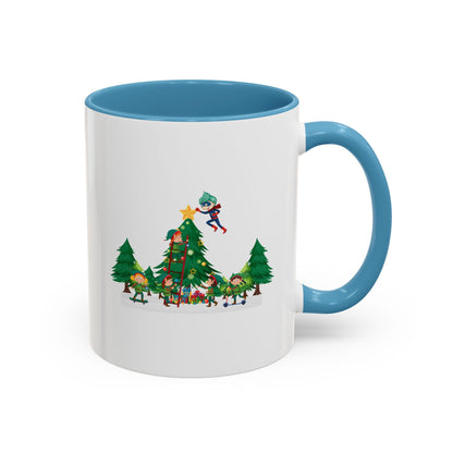 Accent Coffee Mug - Super kiddo putting the stars - [[{"value":"Wonderwear Kid"}]]