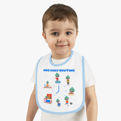 Baby Bib - Super kiddo daily routine - [[{"value":"Wonderwear Kid"}]]