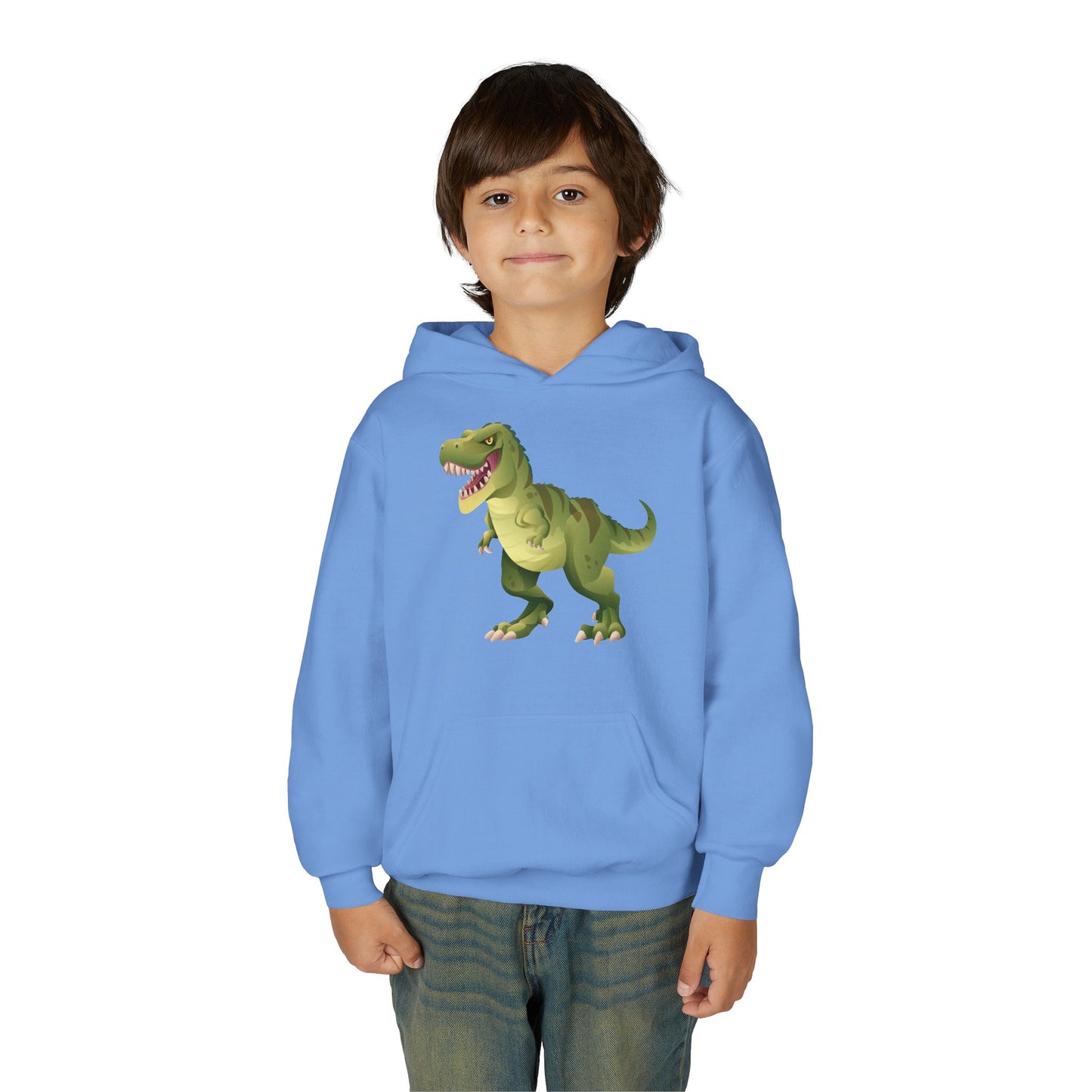Youth Heavy Blend Hooded Sweatshirt - Tyrannosaurus