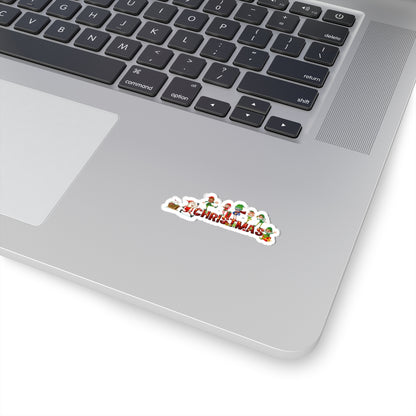 Kiss-Cut Stickers - Christmas with santa claus and friends - [[{"value":"Wonderwear Kid"}]]