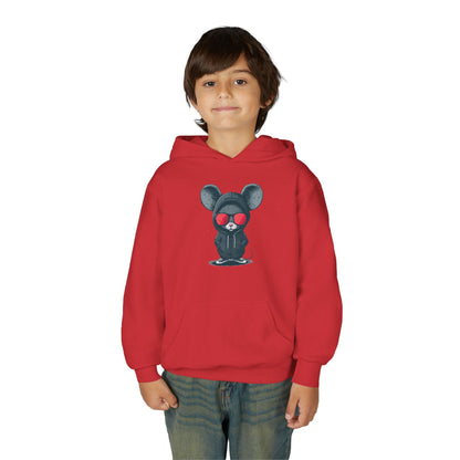 Kids Cool Mouse Hoodie Printify