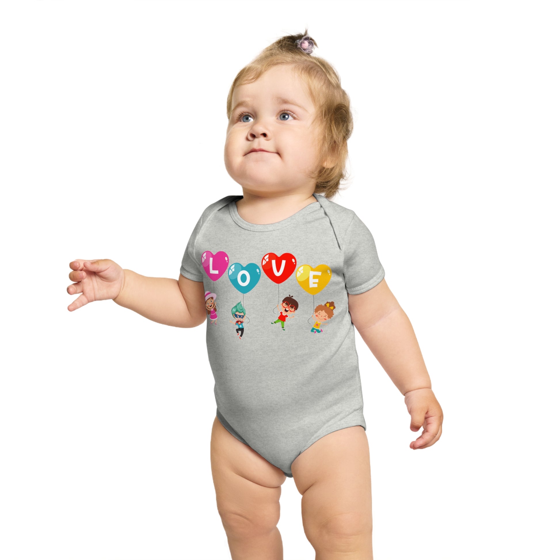 Infant Fine Jersey Bodysuit - Valentines -  Love - [[{"value":"Wonderwear Kid"}]]