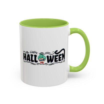 Accent Coffee Mug - Happy halloween by super kiddo Printify