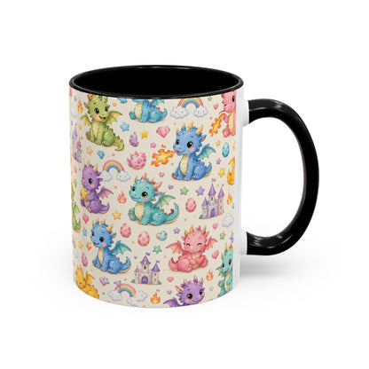 Accent Coffee Mug  (11/15 oz) - Baby Dragon Fantasy