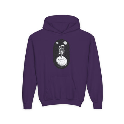 Youth Heavy Blend Hooded Sweatshirt - Cosmic Adventure Printify