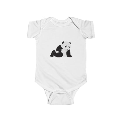 Baby Chilling Panda Bodysuit - Infant Onesie Printify