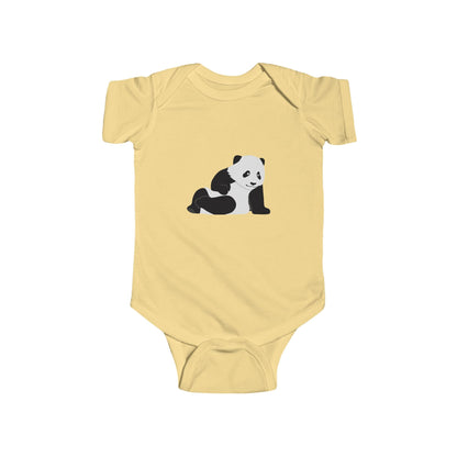 Baby Chilling Panda Bodysuit - Infant Onesie Printify
