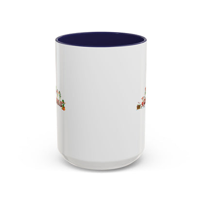 Accent Coffee Mug - Christmas with santa claus and friends - [[{"value":"Wonderwear Kid"}]]