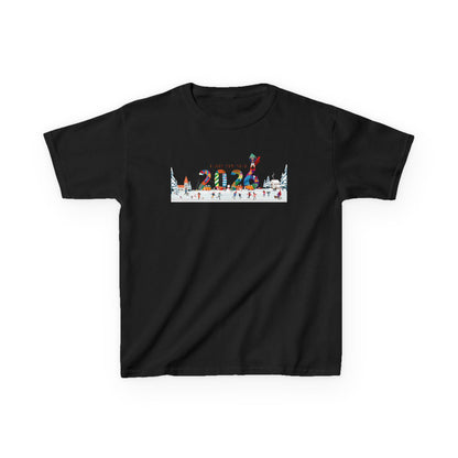 Kids Heavy Cotton™ Tee - Happy 2026 - [[{"value":"Wonderwear Kid"}]]