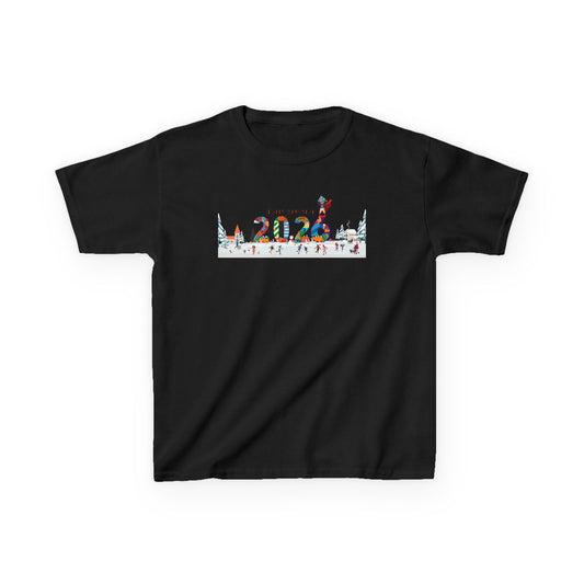 Kids Heavy Cotton™ Tee - Happy 2026 - [[{"value":"Wonderwear Kid"}]]