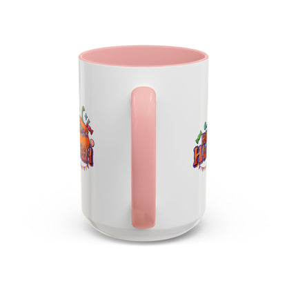 Accent Coffee Mug - Happy halloween banner Printify