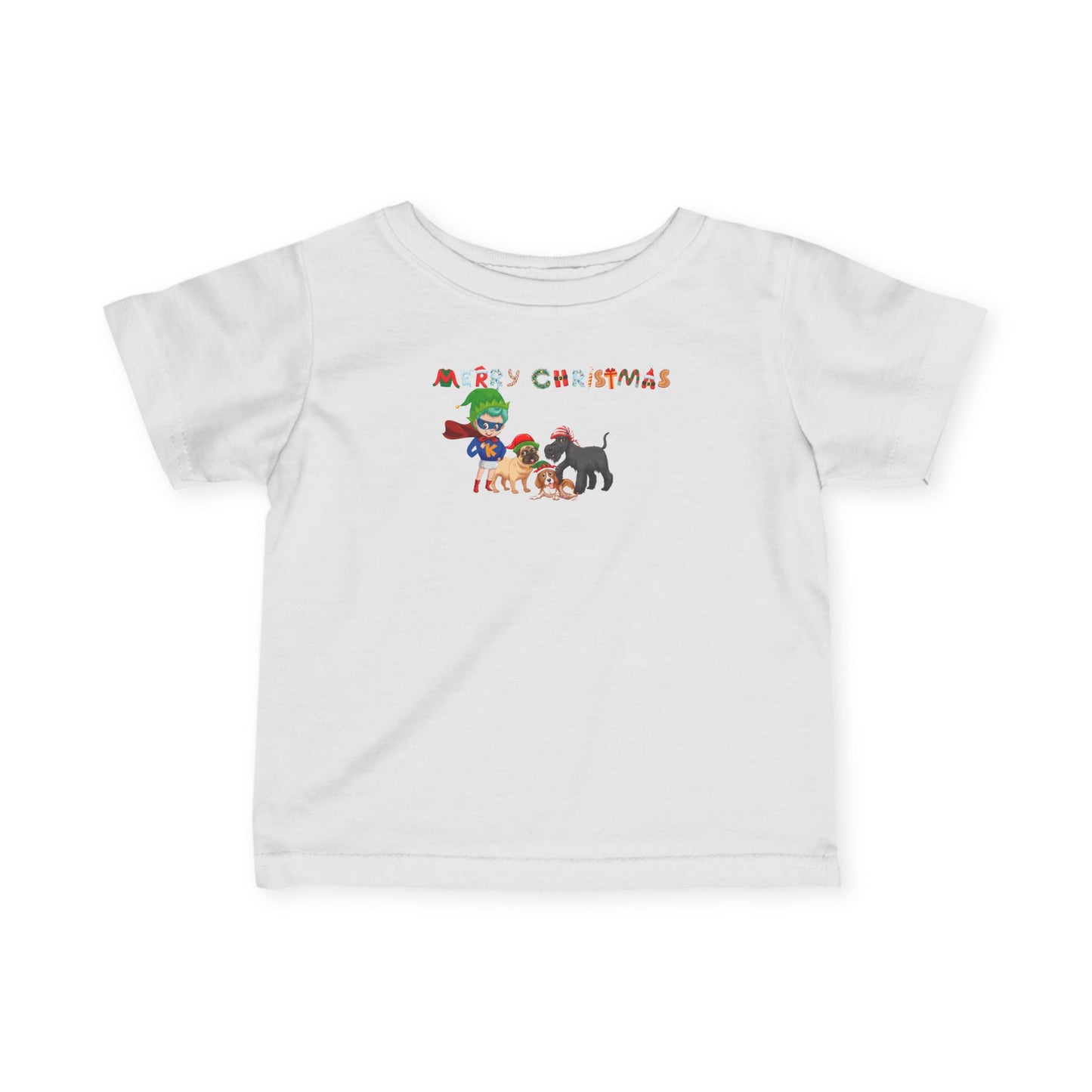 Infant Fine Jersey Tee - Super kiddo woith pet friends - [[{"value":"Wonderwear Kid"}]]