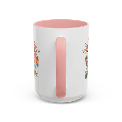Accent Coffee Mug - Christmas alphabet with super kiddo - [[{"value":"Wonderwear Kid"}]]
