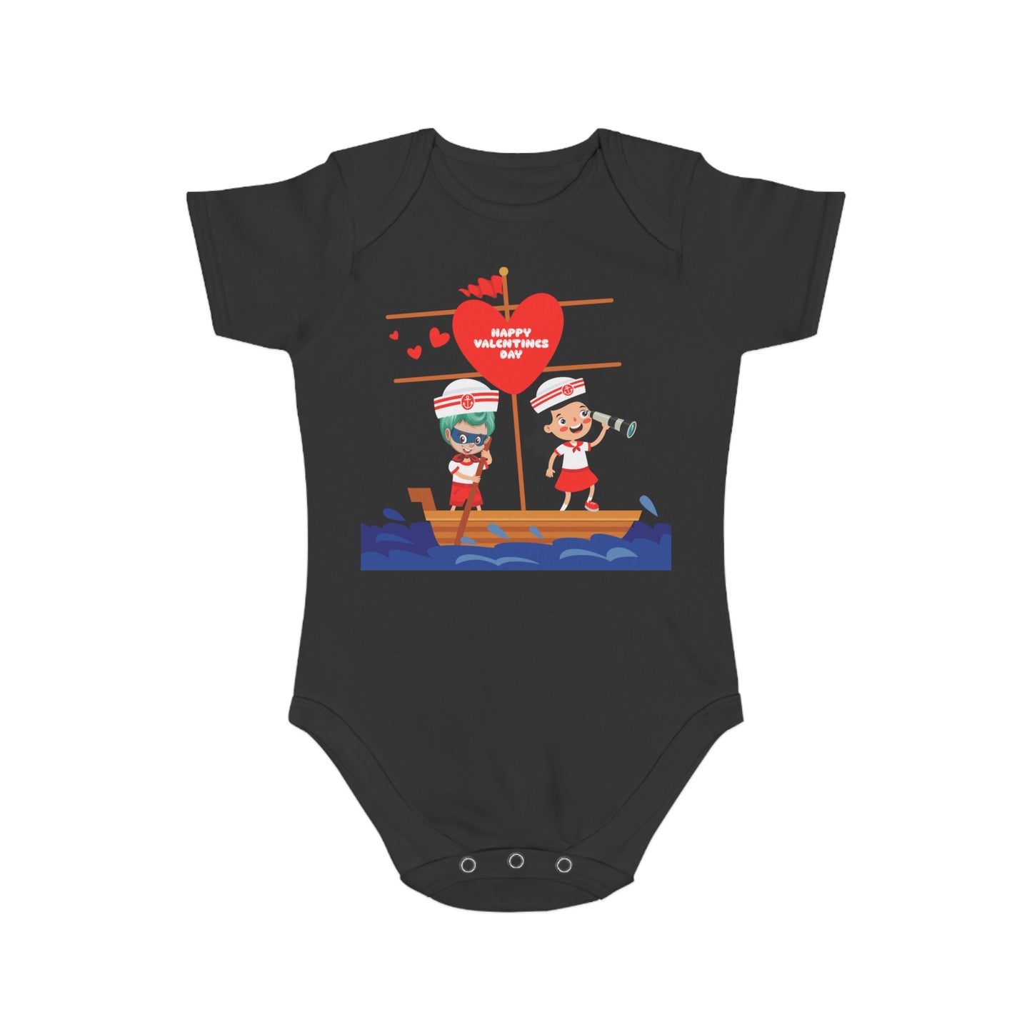 Infant Fine Jersey Bodysuit - Valentines -  Love sailing - [[{"value":"Wonderwear Kid"}]]
