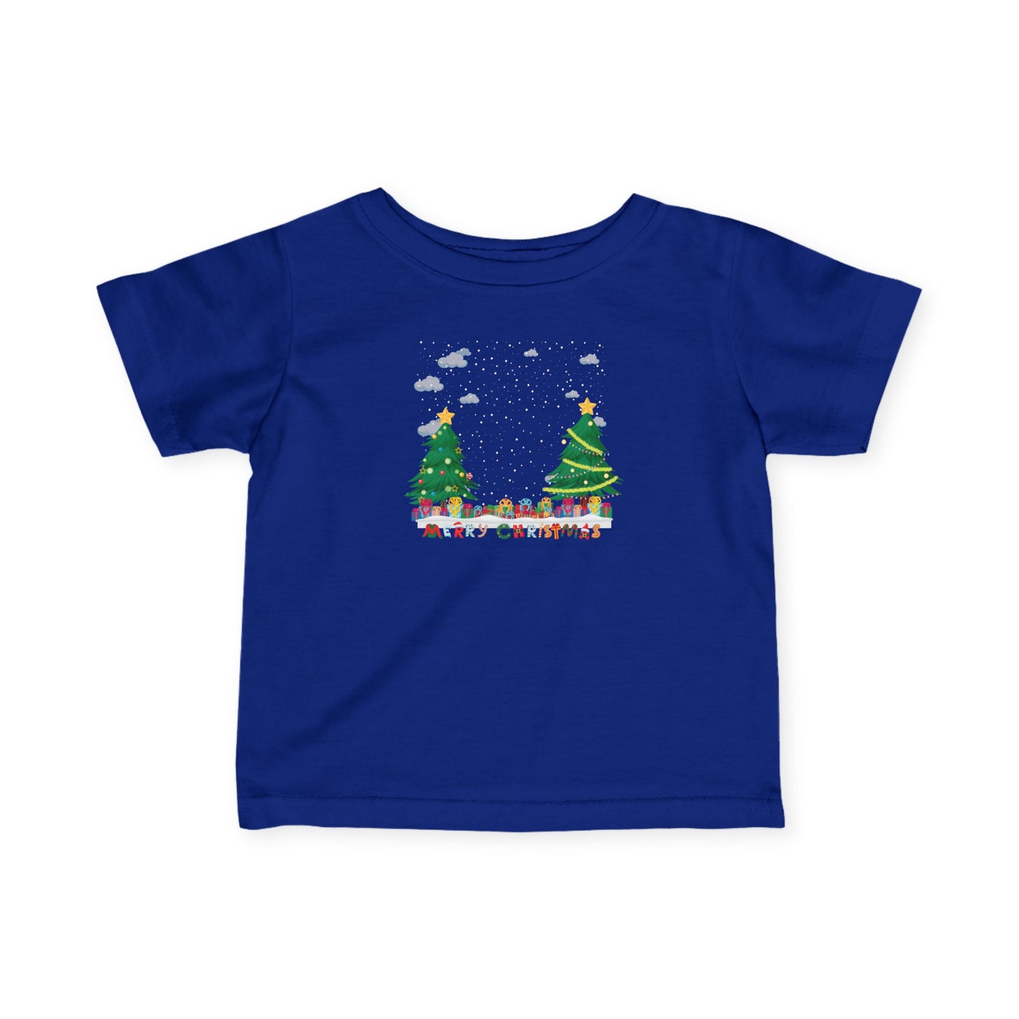 Infant Fine Jersey Tee - Christmas and snowing - [[{"value":"Wonderwear Kid"}]]