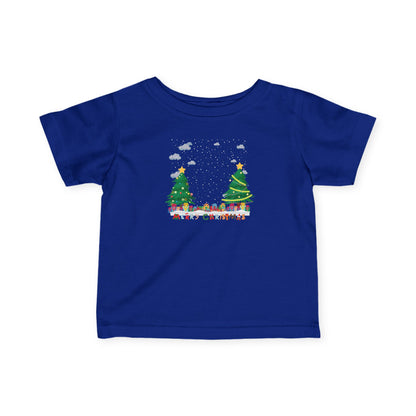 Infant Fine Jersey Tee - Christmas and snowing - [[{"value":"Wonderwear Kid"}]]