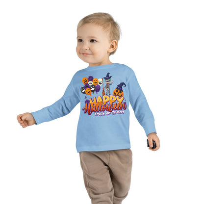 Toddler Long Sleeve Tee - Happy halloween trick or treat - [[{"value":"Wonderwear Kid"}]]