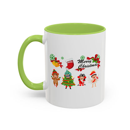 Accent Coffee Mug - Merry christmas from super kid - [[{"value":"Wonderwear Kid"}]]