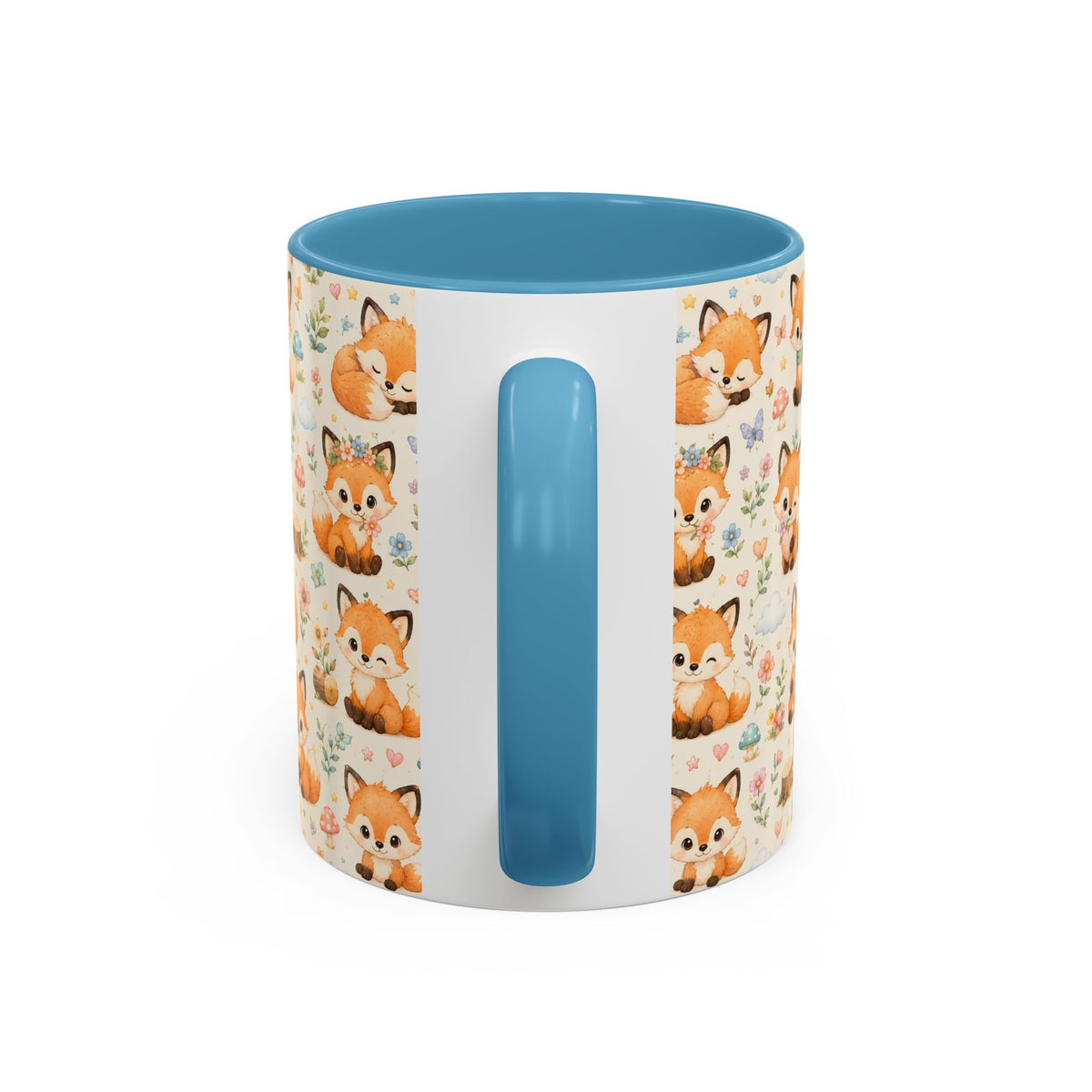 Accent Coffee Mug  (11/15 oz) - Baby foxes