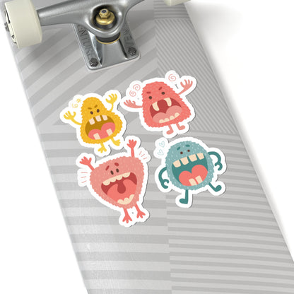 Kiss-Cut Vinyl Decals - Screaming monsters Printify