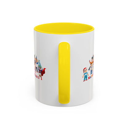 Accent Coffee Mug - Happy new year from super kiddo - [[{"value":"Wonderwear Kid"}]]