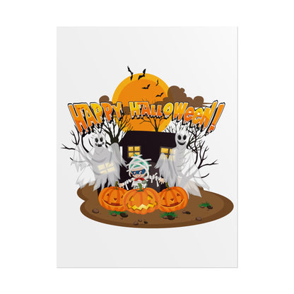 Rolled Posters - Super kiddo with ghost - [[{"value":"Wonderwear Kid"}]]