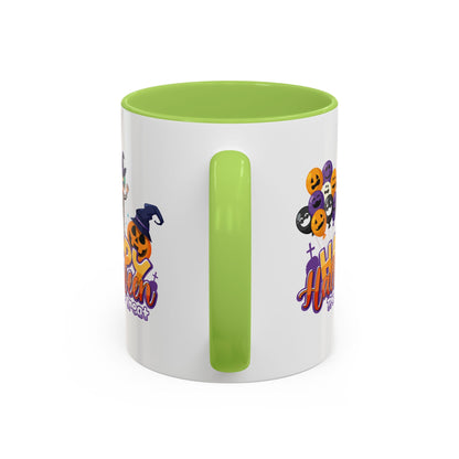 Accent Coffee Mug - Happy halloween trick or treat - [[{"value":"Wonderwear Kid"}]]