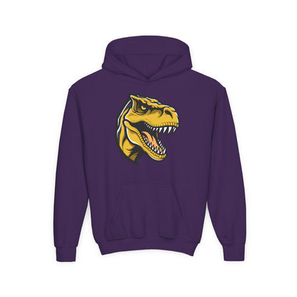 Youth Heavy Blend Hooded Sweatshirt - Tyrannosaurus rex Printify