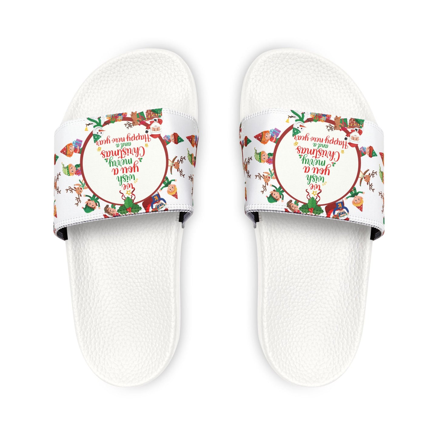 Youth Removable-Strap Sandals - We wish you a merry christmas
