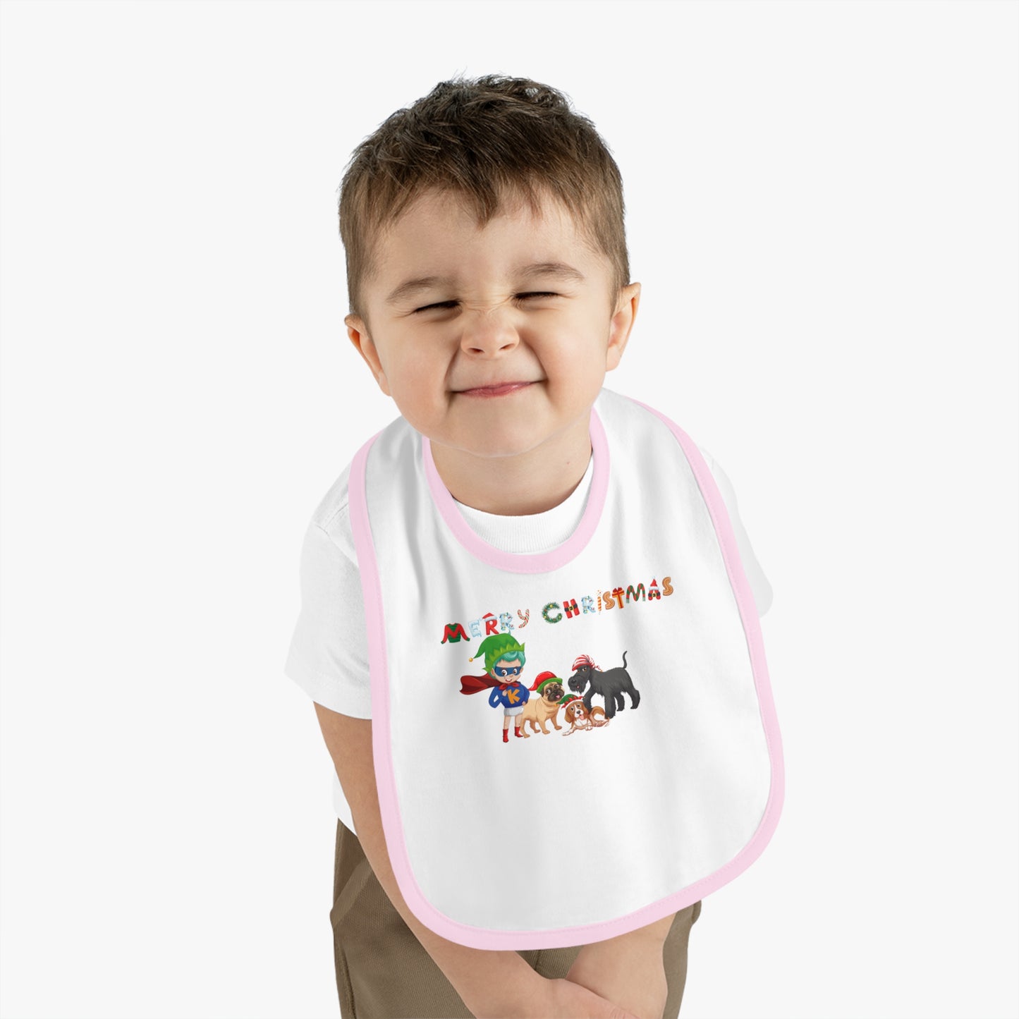 Baby Bib - Super kiddo woith pet friends