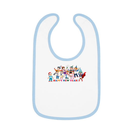 Baby Bib - Happy new year from super kiddo - [[{"value":"Wonderwear Kid"}]]