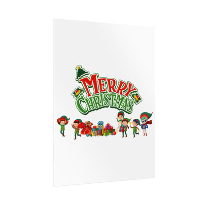 Rolled Posters - Merry christmas from super friends - [[{"value":"Wonderwear Kid"}]]